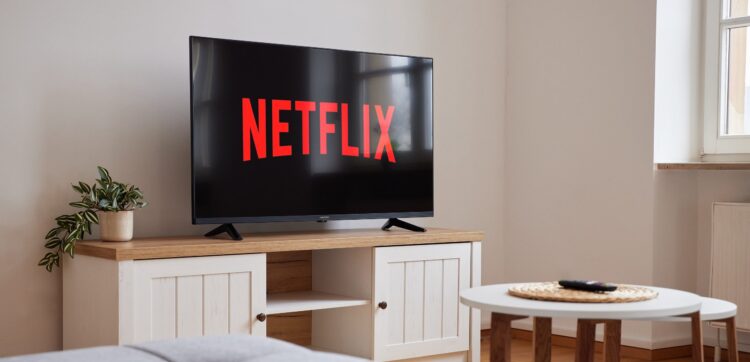 IDEE Living - Ein Wohnzimmer mit einem Netflix-Fernseher an der Wand.